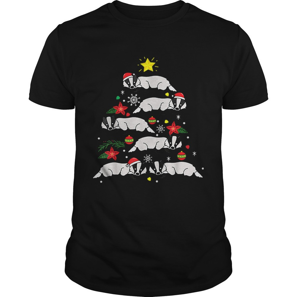 Badger Fish Christmas Ornament Tree Funny Shirt